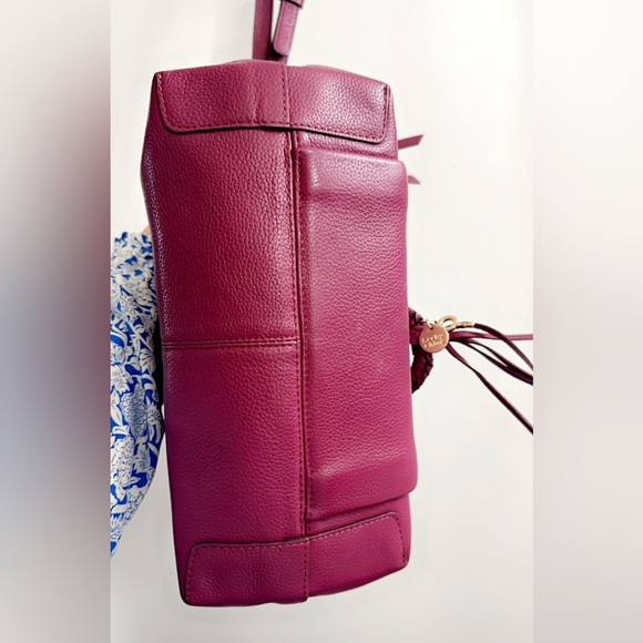 See By Chloé Burgundy Crossbody/shoulder Suede Leather bag  14” x 8” - Picture 14 of 16